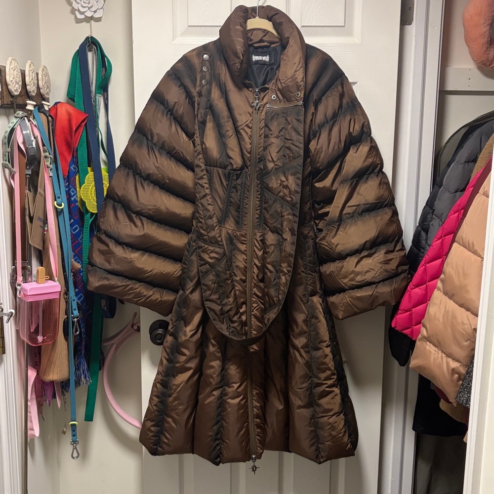 NWOT Dolls Kill Brown Puffer Jacket